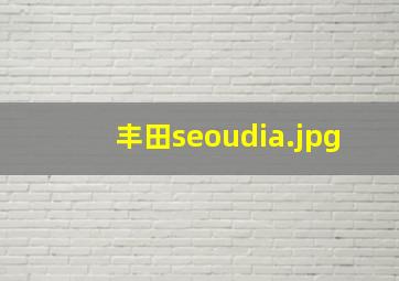 丰田seoudia