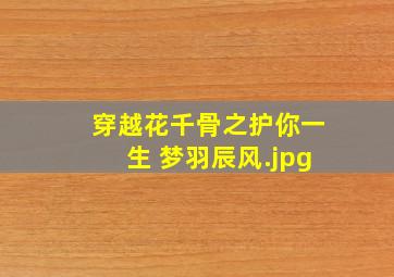 穿越花千骨之护你一生 梦羽辰风